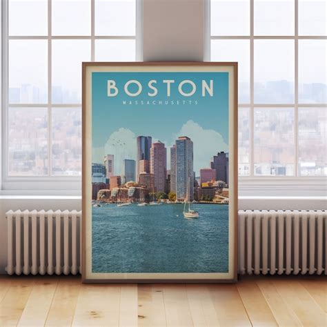 Boston Wall Art Etsy