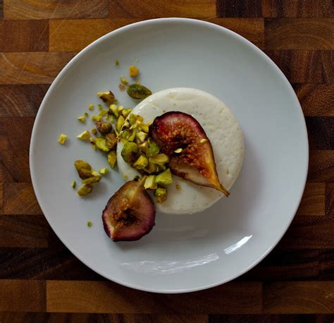 Goat Cheese Panna Cotta With Roasted Figs