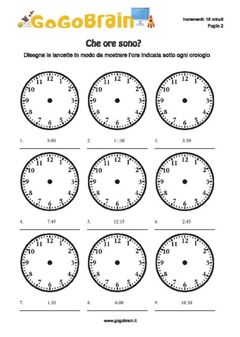 Da Qualche Parte Parte Lunedi Orologio Senza Lancette Da Stampare Cosa