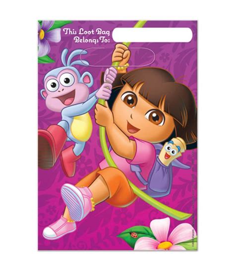 Dora The Explorer Flower Adventure Favor Bags 8ct