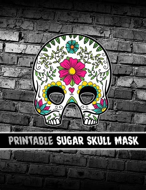 Day of the Dead Skull Mask | Día de los Muertos | Sugar Skull All Souls ...