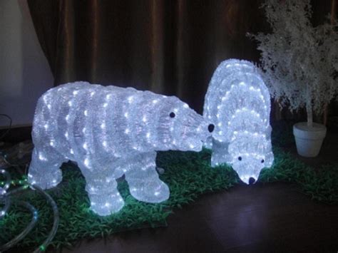 Polar Bear Sculpture Lights Led Christmas Bear Light And Led