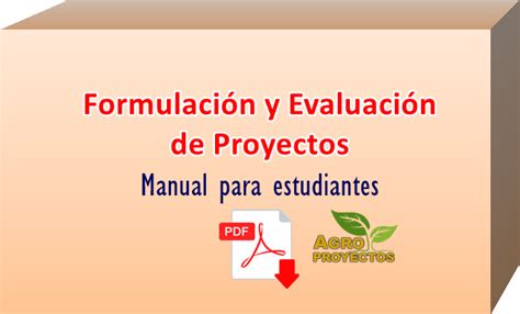 Libro Formulacion Y Evaluacion De Proyectos Agroproyectos