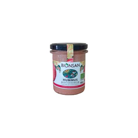 Bionsan Hummus Mediterraneum Eco 185g PromoFarma