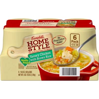 Campbell S Homestyle Healthy Request Savory Chicken With Brown Rice