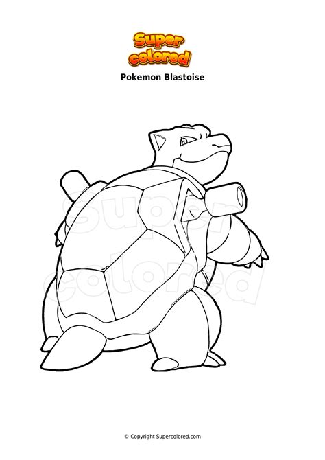 Blastoise Dibujos Para Colorear