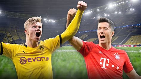 Bvb Vs Fc Bayern Erling Haaland Und Robert Lewandowski Im Vergleich