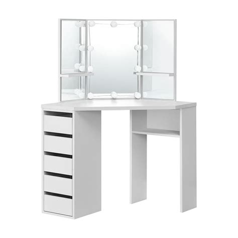 Skagen Corner Vanity Dressing Table with Lights - Furniture Source Philippines