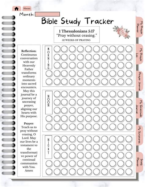 Christian Digital Prayer Planner Plr Prayer Planner Hyperlink Planner