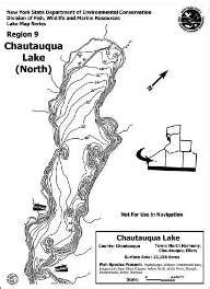 Chautauqua Lake Depth Map