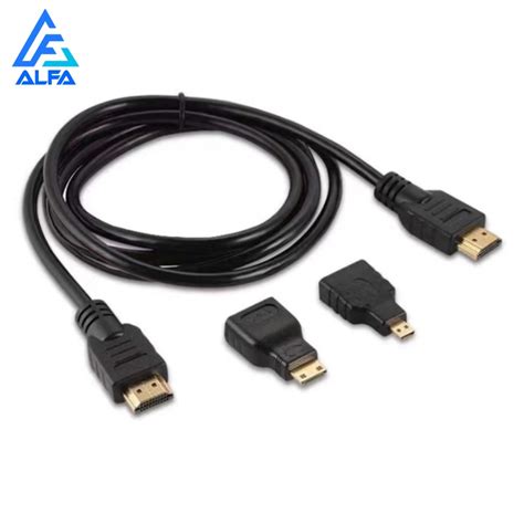 Cabo Hdmi In Plug Adaptador Hdmi Micro Mini M Full Hd Desconto