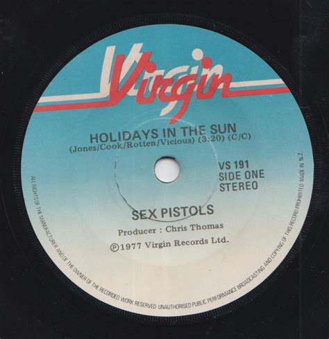 Sex Pistols Holidays In The Sun 1977 Vinyl Discogs