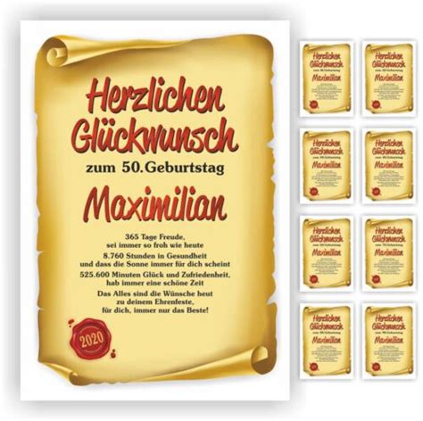 Geburtstagsurkunde Mit Namen Geschenk