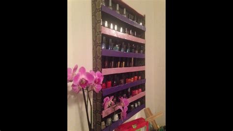 Diy Nail Polish Rack Youtube