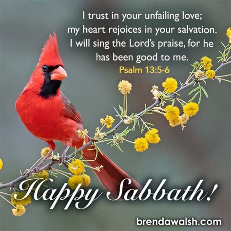 Happy Sabbath Brenda Walsh Scripture Images