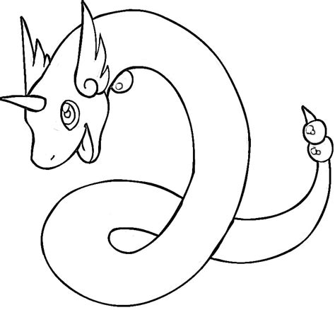 Dragonair Coloring Pages Free Pokemon Coloring Pages Printables