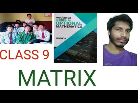 Matrix Class Vedanta Excel In Optional Mathematics Ex Qn