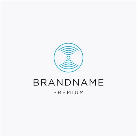 Premium Vector Wifi Logo Icon Flat Design Template