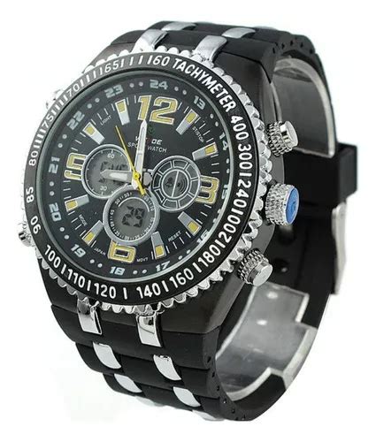 Reloj Pulsera Weide Rel Gio Masculino Anadigi Casual Weide Wh De