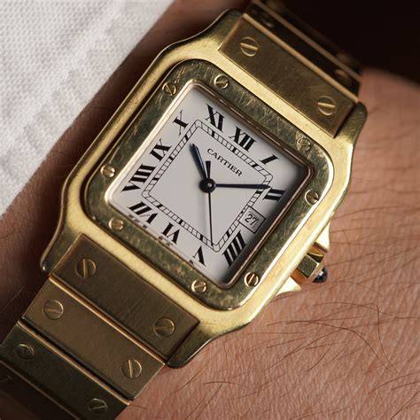 Cartier Santos Or Massif “Gordon Gekko” in 18k YG — Wind Vintage