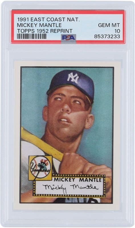 Mickey Mantle New York Yankees Topps East Coast National Item