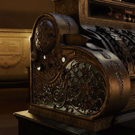 National Cash Register From the 1920s 3D Render by Minerka