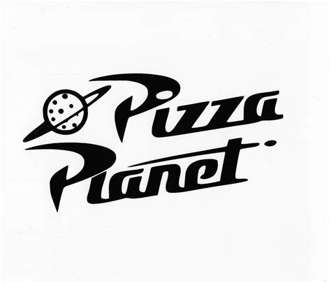 Disney Pizza Planet Logo Decal Etsy