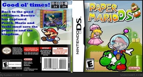 Paper Mario DS Nintendo DS Box Art Cover By Subben