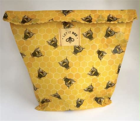 Reusable Beeswax Snack Bags Environmentally Friendly Let It Bee