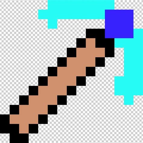 Picareta De Diamante Minecraft Png Imagem Fundo Removido