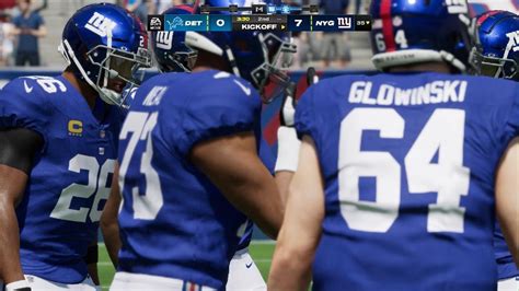 Madden Nfl 24 Detroit Lions Vs New York Giants Gameplay Ps5 Youtube