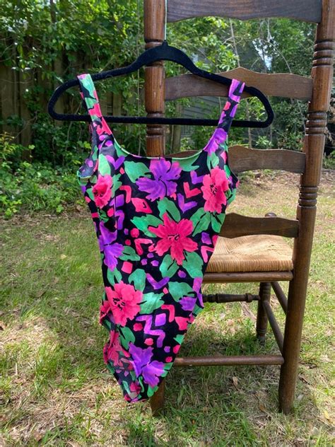 Vintage Neon Swimsuit Gem