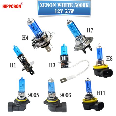 Hippcron Ampoule Halogène H4 H7 H1 H3 H8 H9 H11 9005 HB3 9006 HB4 55 W