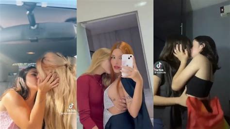 Tiktoks Of Lesbian Couples Lesbian Kissing Scene Lesbian Couples