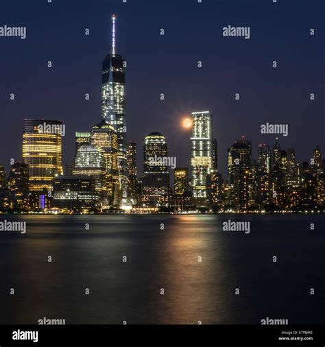 USA, New York State, New York City, Cityscape at night Stock Photo - Alamy