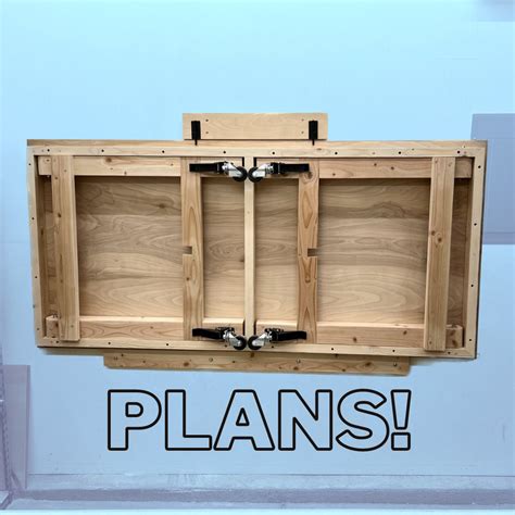 Folding Workbench Plans Written and Video - Etsy