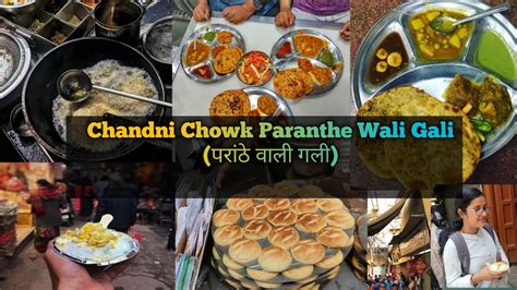 Delhi Chandni Chowk Parathe Wali Galli Famous Street Food Ii Paratha Ii