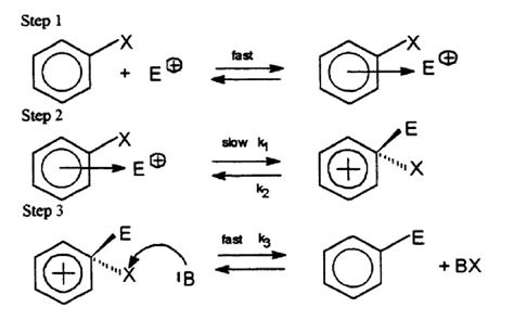 Scheme 6.2: General mechanism of the sulphonation reaction, showing ...