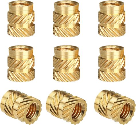 Pcs Female Thread Knurled Brass Threaded Insert Embedded Nuts