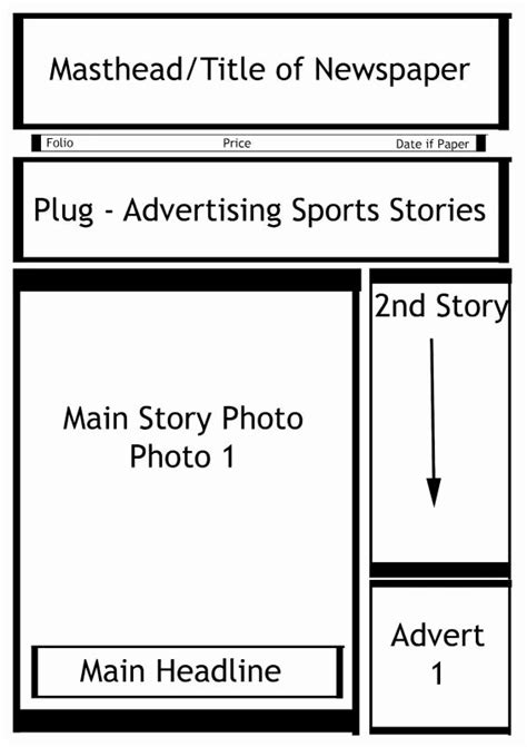 40 Blank Newspaper Template Microsoft Word Markmeckler Template Design