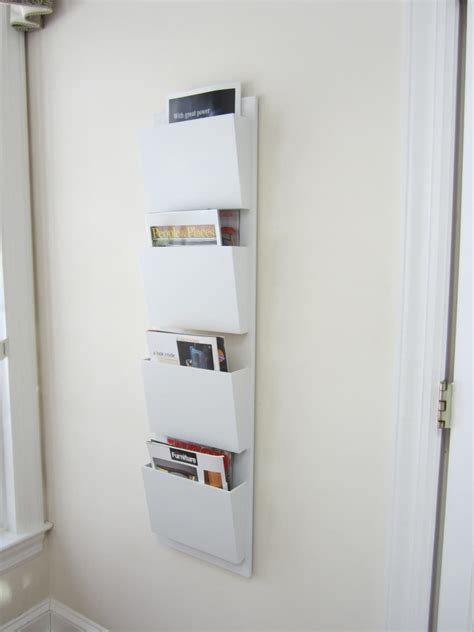 Large Vertical Wall Mail Organizer With 4 Mail By Sheldonwoodworks