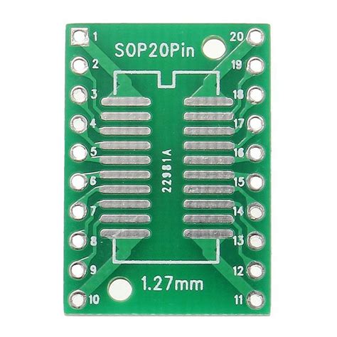 Adaptador Sop20 Ssop20 Tssop20 Smd Para Dip 20 Autocore Robótica