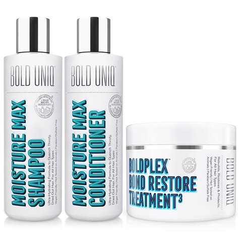 Bold Uniq Boldplex 3 Bond Restore Treatment And Moisturizing Shampoo