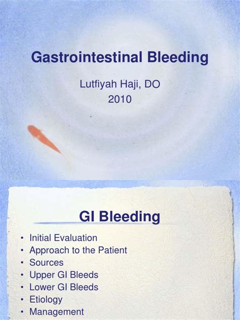how to fix gi bleed