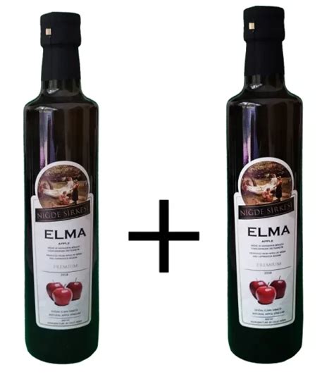 Doğal Elma Sirkesi 500 ml 2 Şişe Niğde Sirkesi