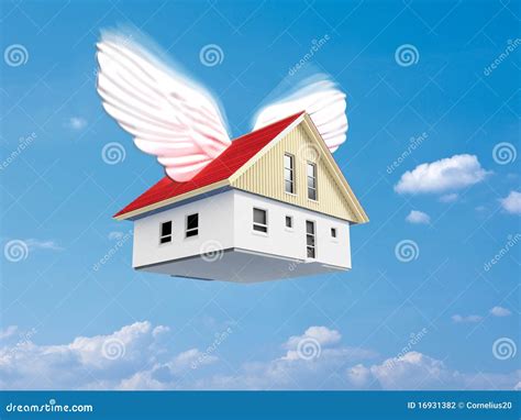 Flying House Stock Photography Image 16931382