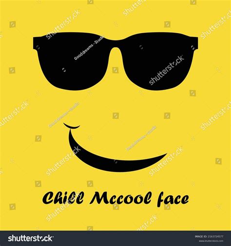 Chill Mccool Face Logo Icon Vector Stock Vector Royalty Free