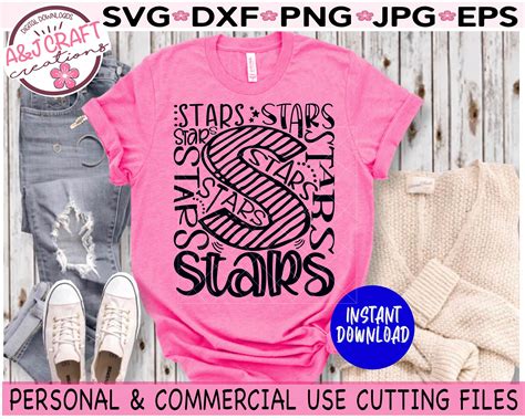 Stars Svg Stars Mascot Svg Stars Mascot Png Typography Svg Etsy