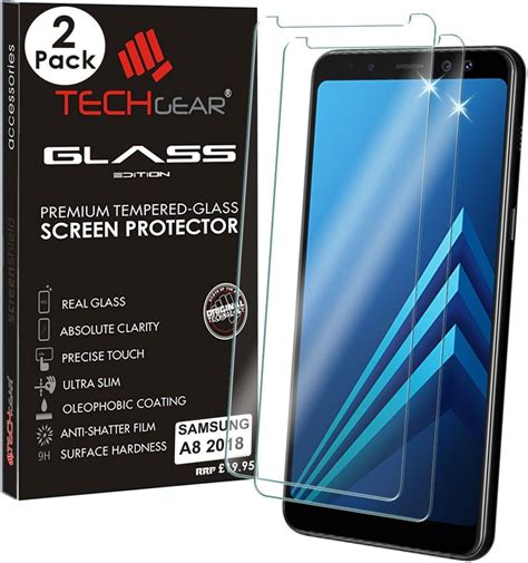 Techgear Pack Galaxy A Verre Protecteur D Cran Original En