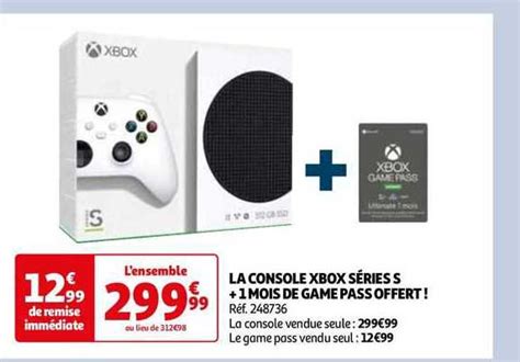 Promo La Console Xbox S Ries S Mois De Game Pass Offert Chez